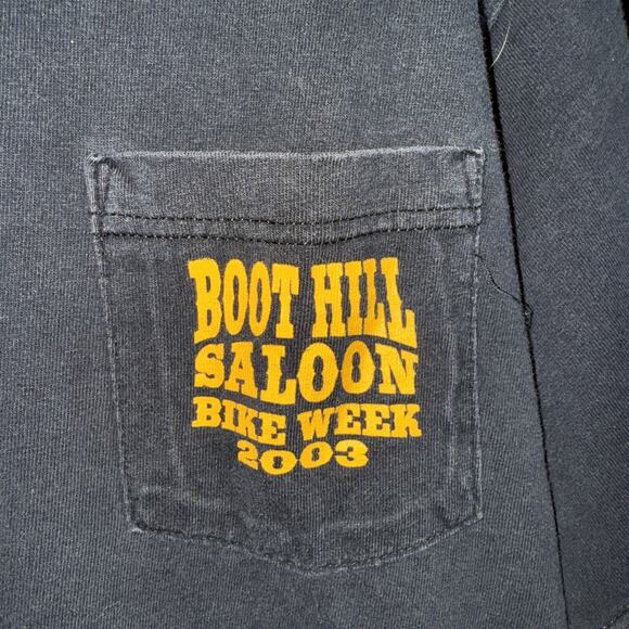 Vintage 2003 Boot Hill Saloon Bike Week Motorcycle Shirt Size Xxl - Picture 2 of 6